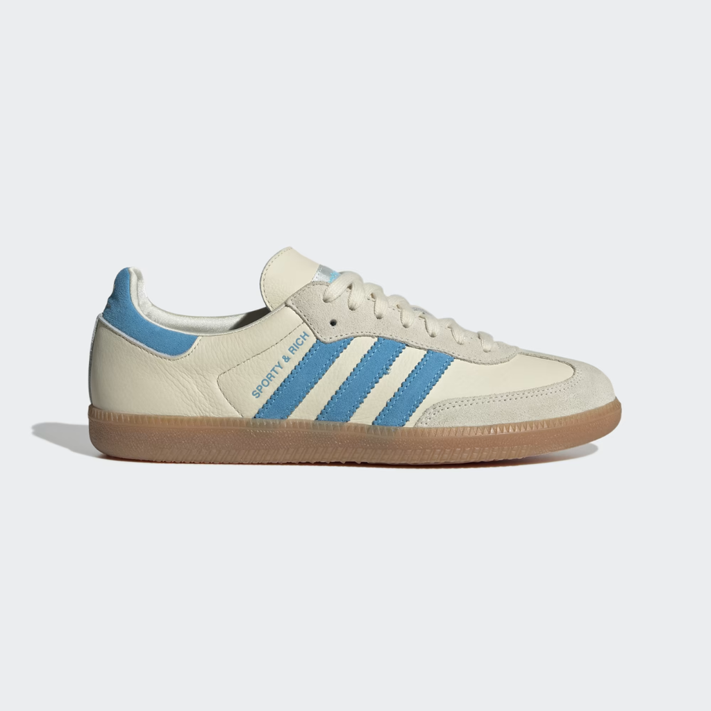 Samba sporty and rich cream white and blue rush