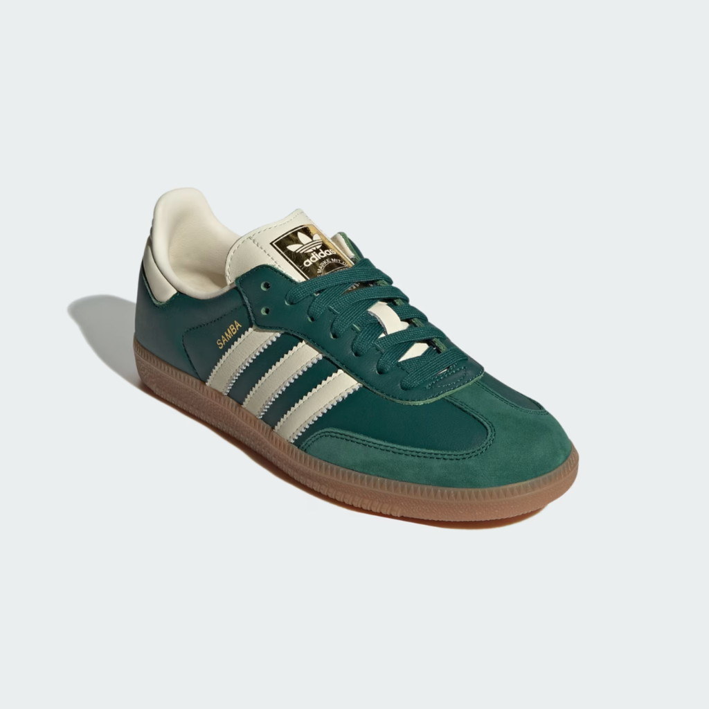 Samba collegiate green cream white