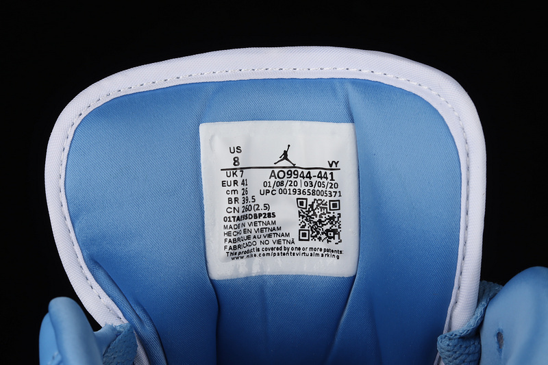 Air jordan 1 low north carolina blue pronta entrega