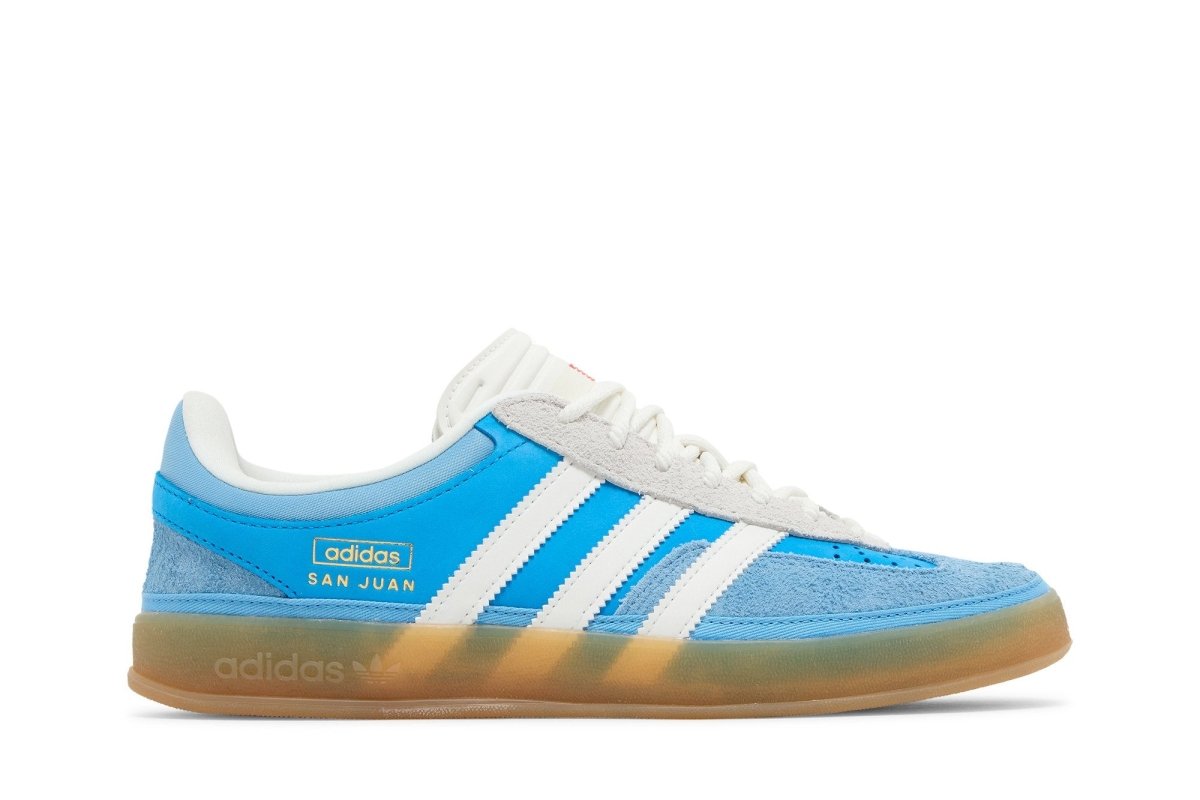 Tênis adidas Gazelle Indoor x Bad Bunny San Juan Azul