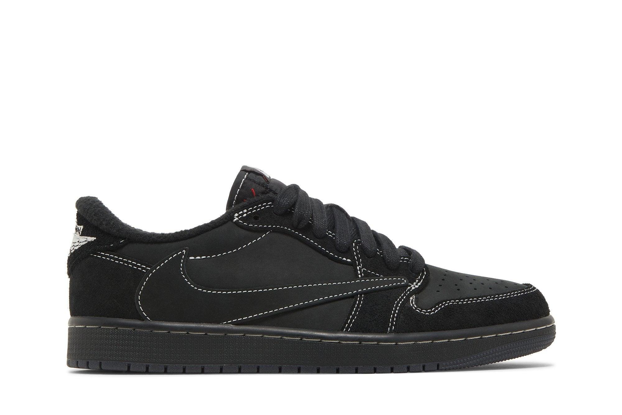 Tênis Nike Travis Scott x Air Jordan 1 Low OG SP 'Black Phantom' Preto