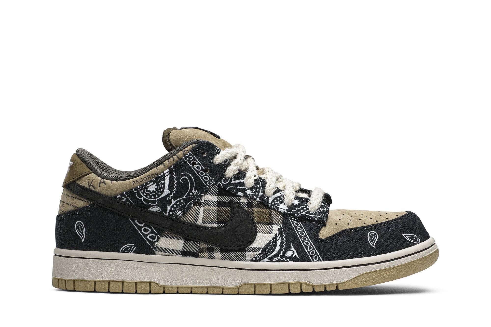 Tênis Travis Scott x Nike Dunk Low Cactus Jack Preto