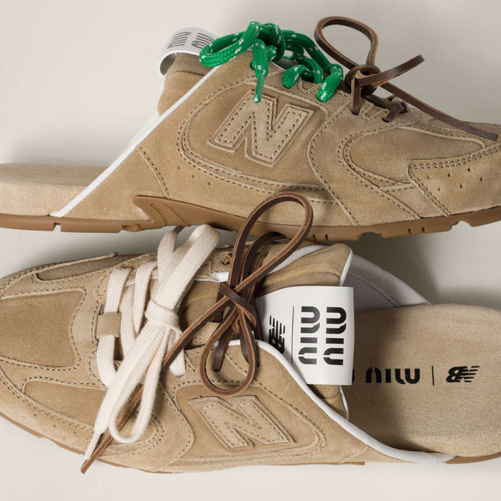 New balance 530 sl x miumiu ecru - mule