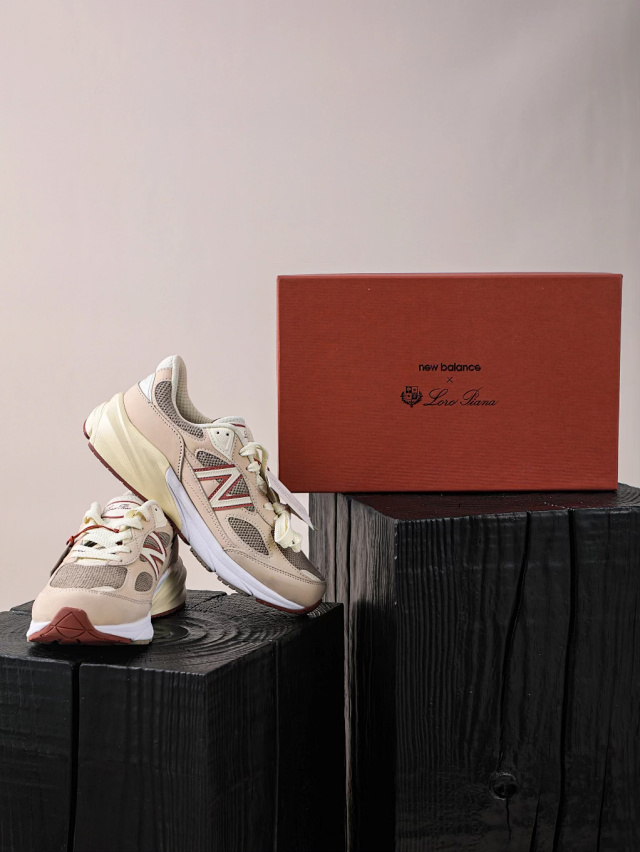 New balance 990v6 made in usa raw cashew x loro piana
