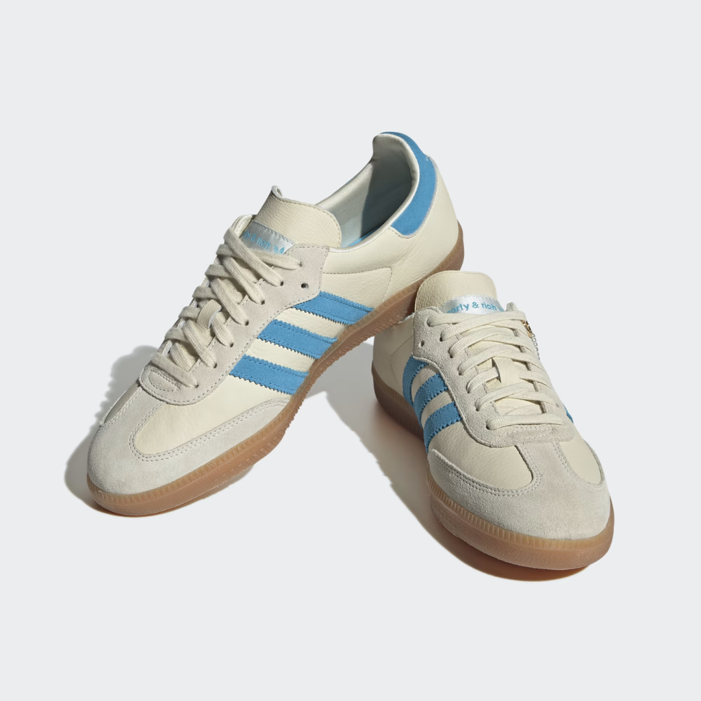 Samba sporty and rich cream white and blue rush