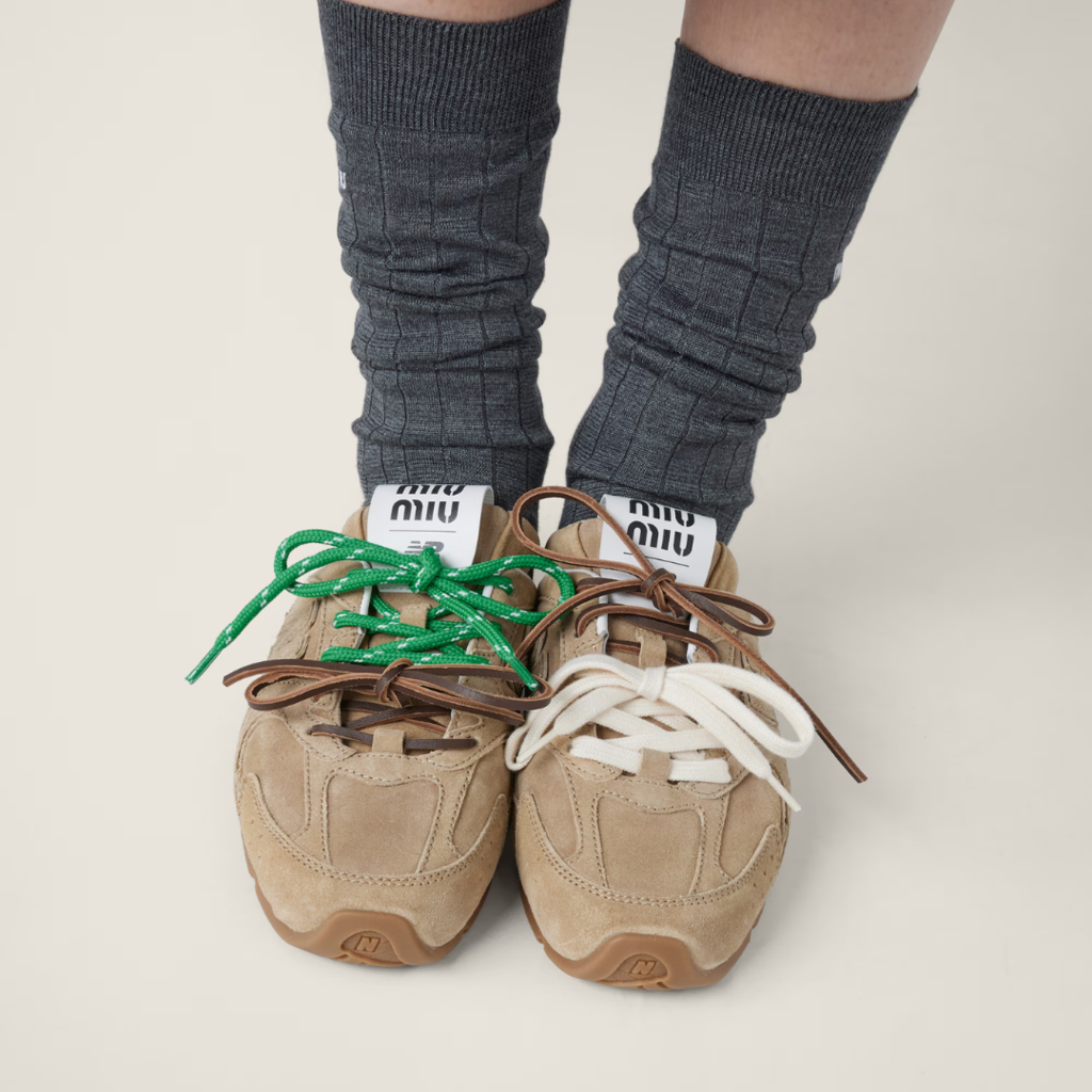 New balance 530 sl x miumiu ecru - mule