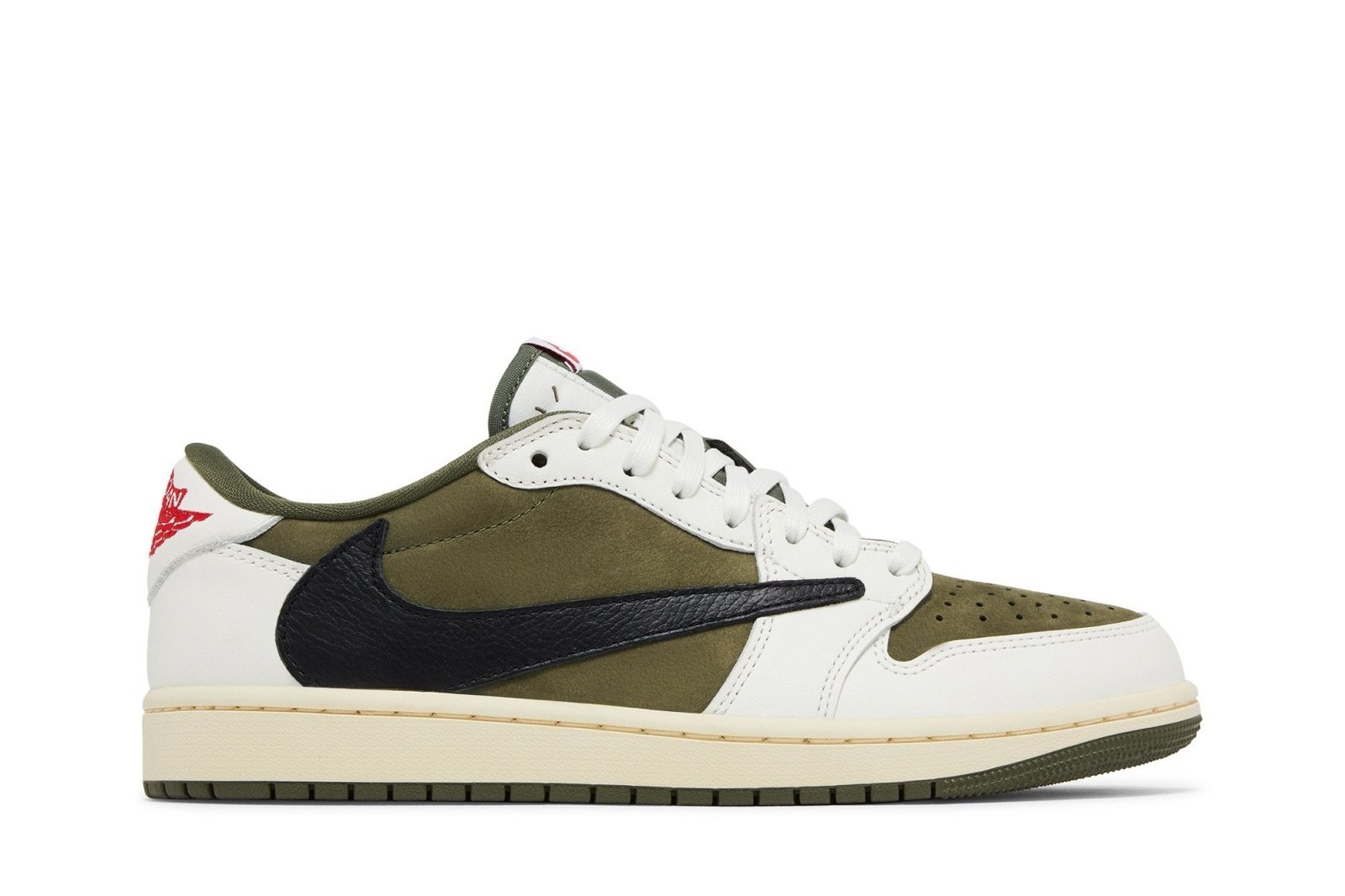 Tênis Nike Air Jordan 1 Low Og Sp x Travis Scott Medium Olive Verde