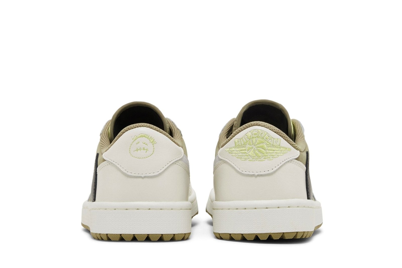 Tênis Nike Travis Scott x Air Jordan 1 Low Golf Neutral Olive Verde