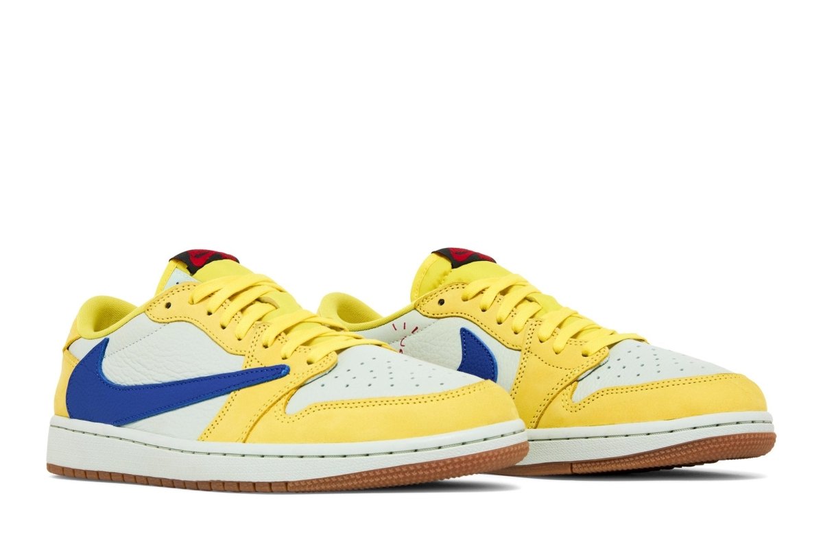 Tênis Nike Travis Scott x Air Jordan 1 Low Og Canary Amarelo