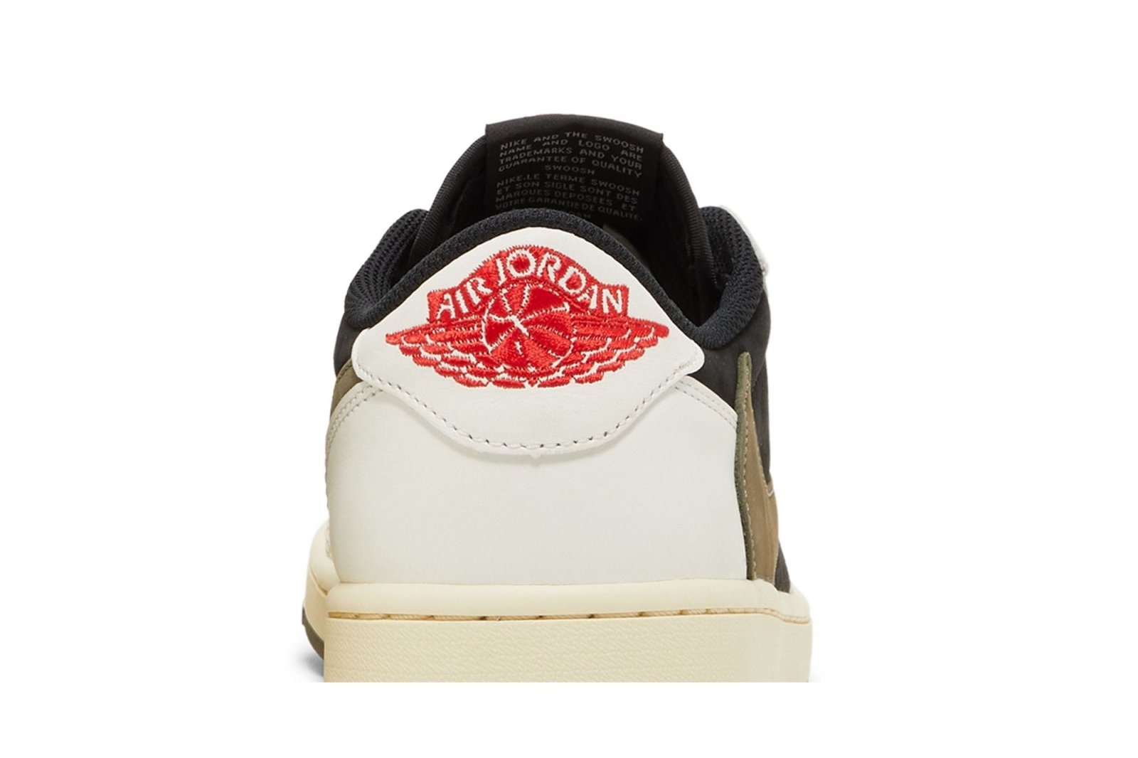 Tênis Nike Travis Scott x Nike Air Jordan 1 Retro Low OG SP Olive Branco