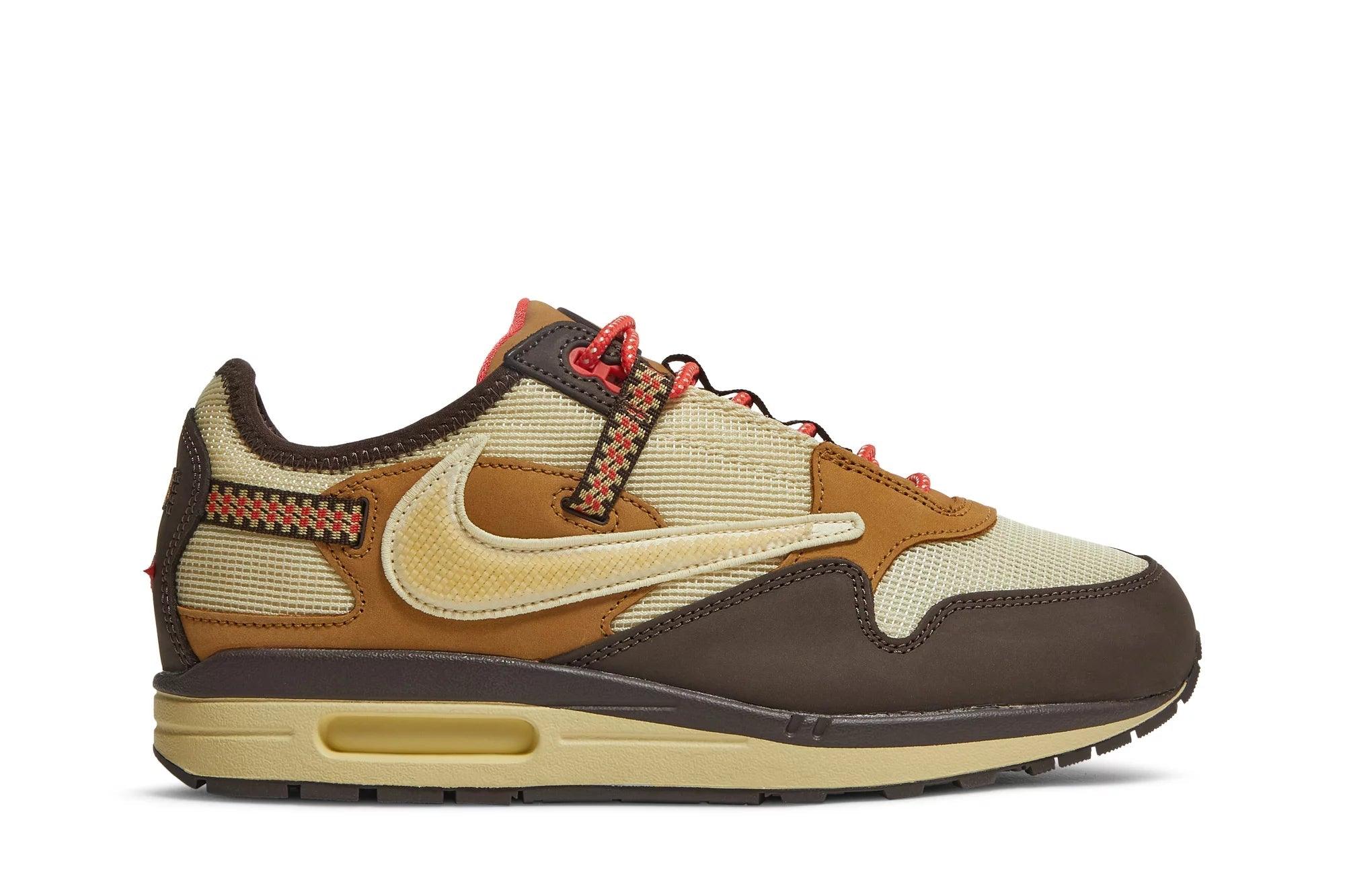 Tênis Travis Scott x Nike Air Max 1 Cactus Brown Marrom